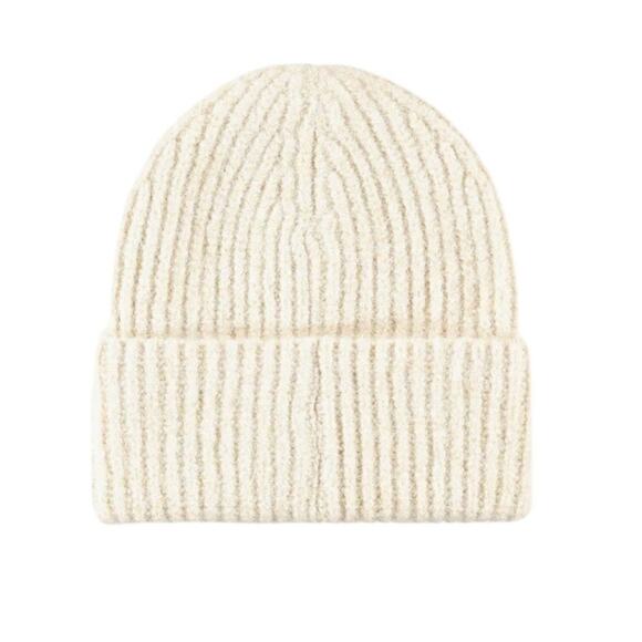 FAVORITE DAUGTER 'THE LOGO PATCH RIB BEANIE' IVORY - Picture 2 of 13
